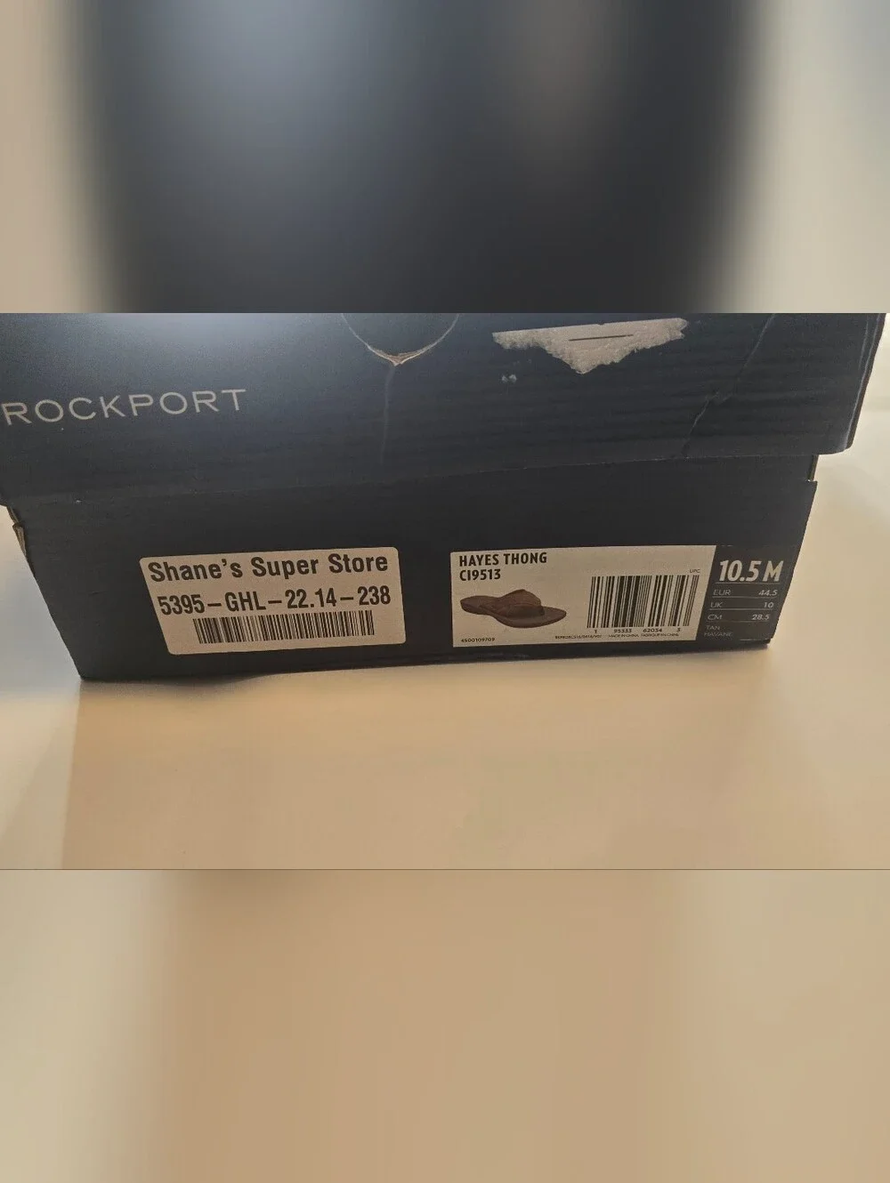 Rockport Mens Brown Comfort Toe-Post Sandals